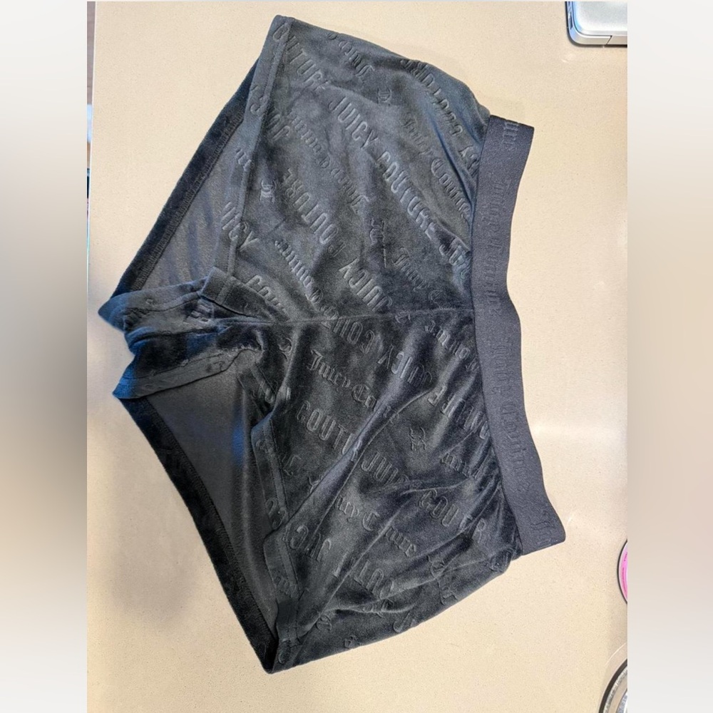 Juicy Couture Black Velvet Shorts